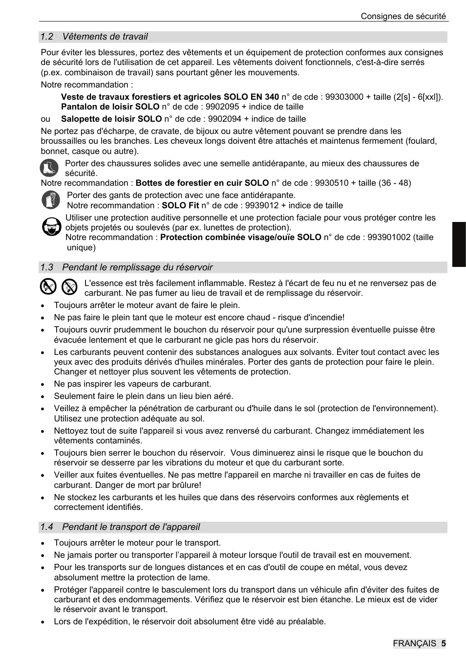SOLO 104L Grastrimmer User Manual | Page 39 / 104