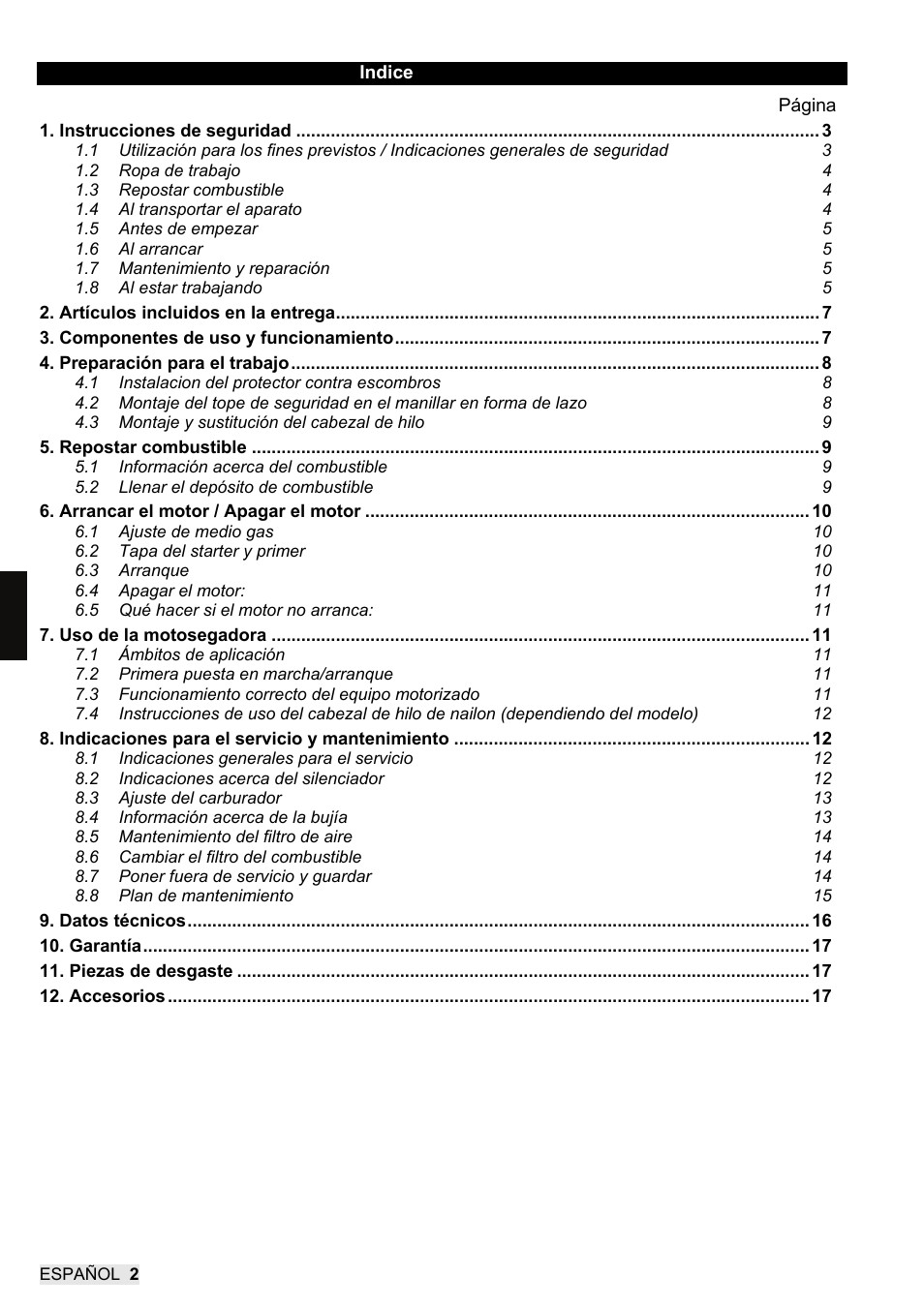 SOLO 104L Grastrimmer User Manual | Page 54 / 104