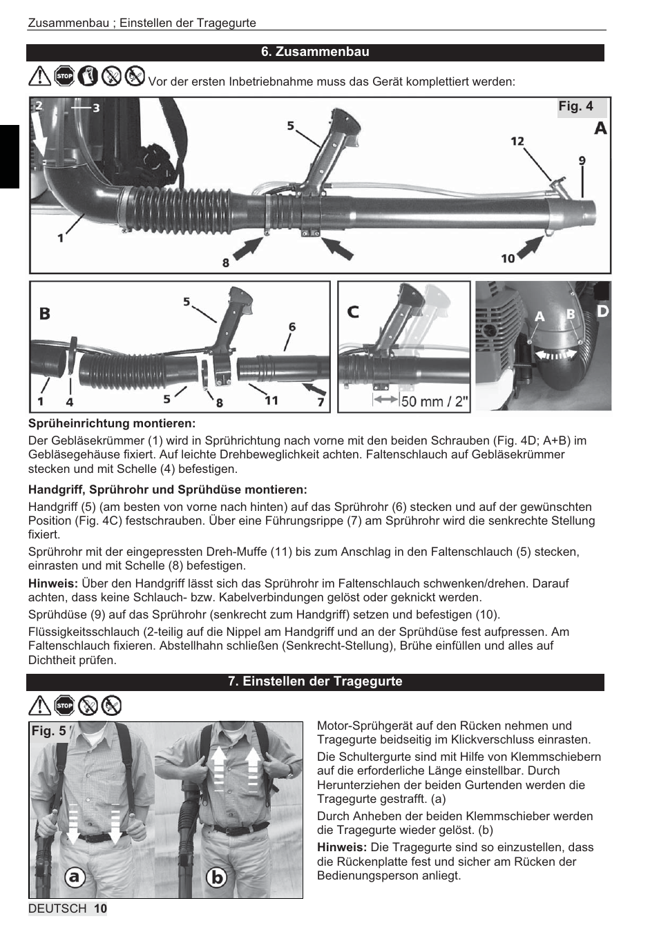SOLO 444 Motorsprühgerät User Manual | Page 10 / 84