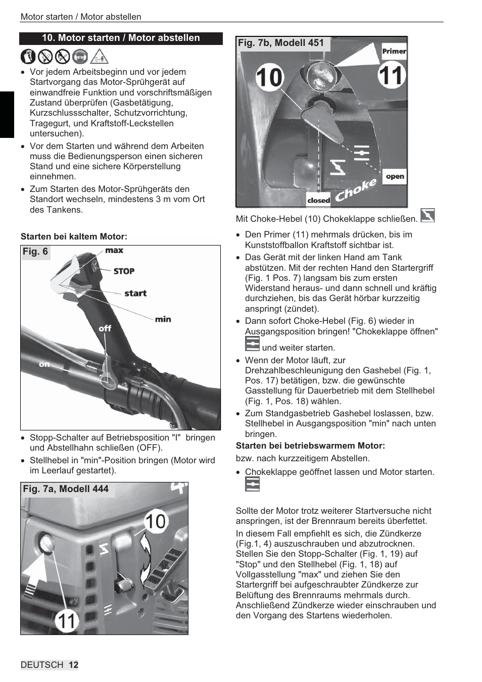 SOLO 444 Motorsprühgerät User Manual | Page 12 / 84
