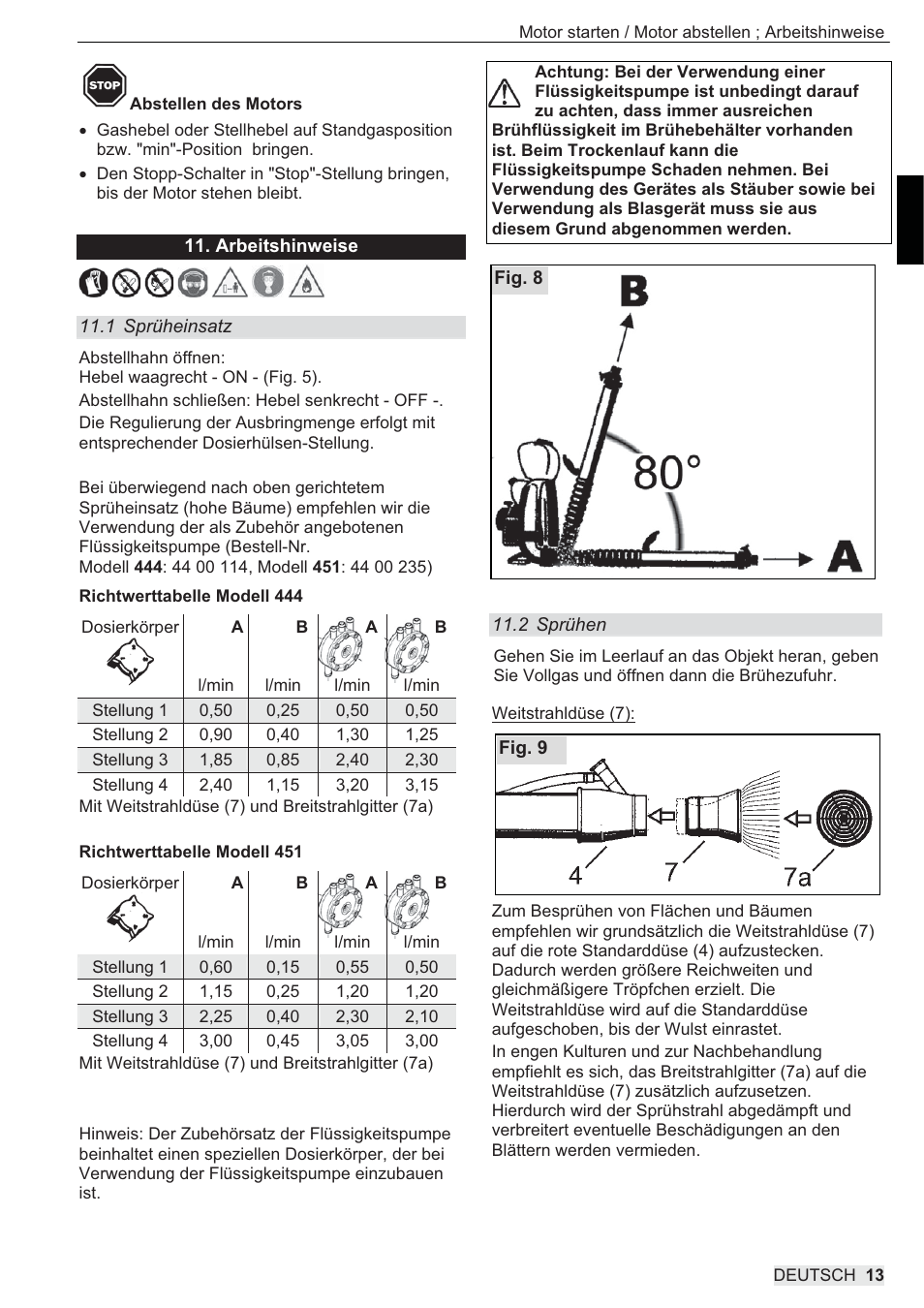 SOLO 444 Motorsprühgerät User Manual | Page 13 / 84