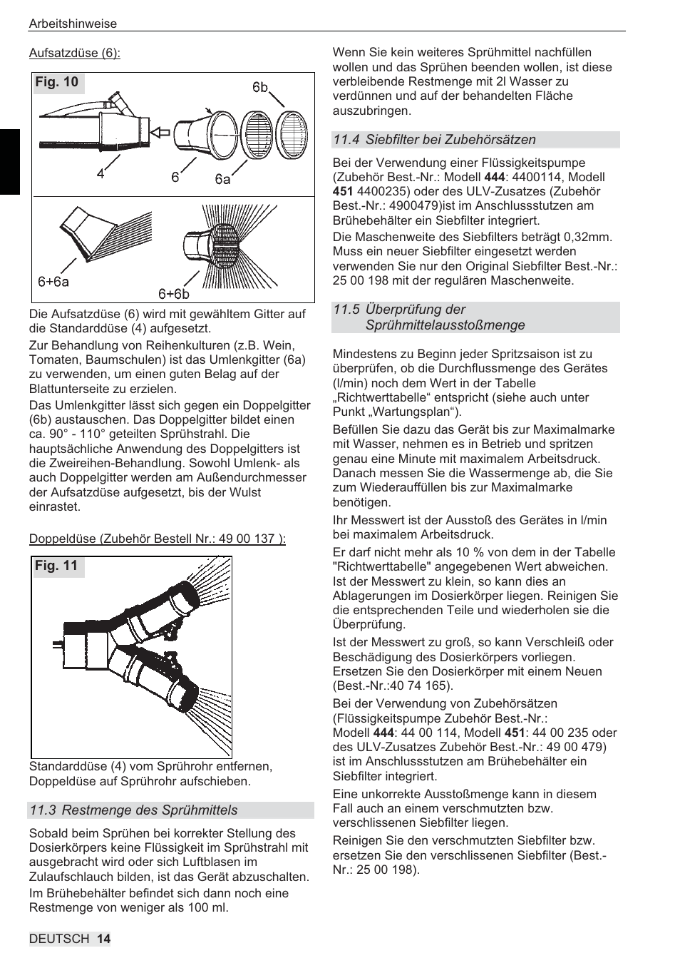 SOLO 444 Motorsprühgerät User Manual | Page 14 / 84