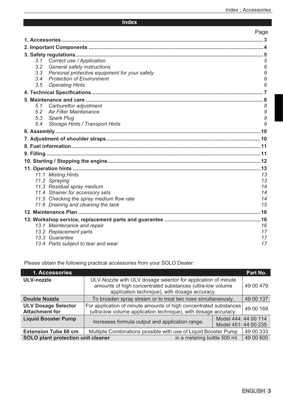SOLO 444 Motorsprühgerät User Manual | Page 19 / 84