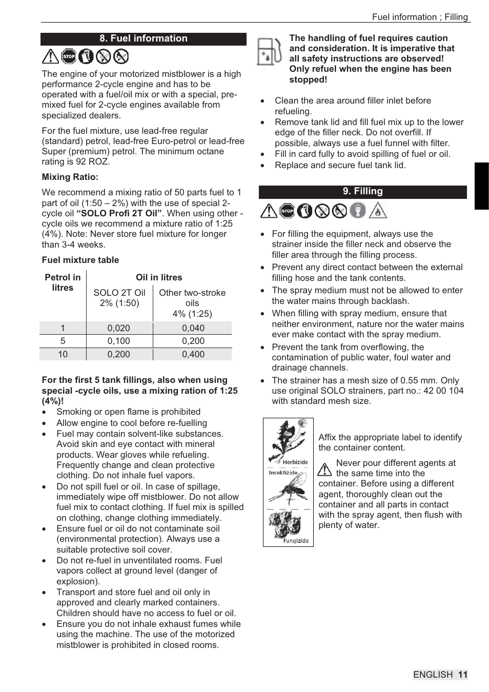 SOLO 444 Motorsprühgerät User Manual | Page 27 / 84