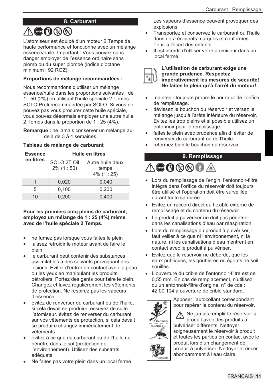 SOLO 444 Motorsprühgerät User Manual | Page 43 / 84