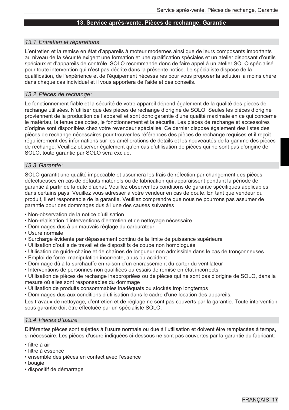 SOLO 444 Motorsprühgerät User Manual | Page 49 / 84