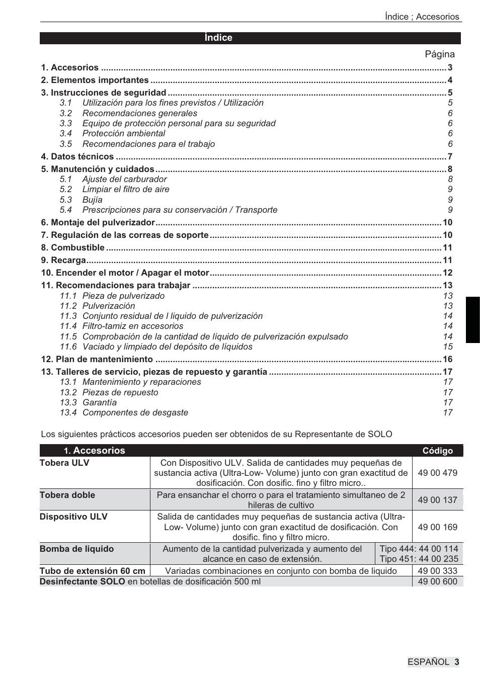 SOLO 444 Motorsprühgerät User Manual | Page 51 / 84