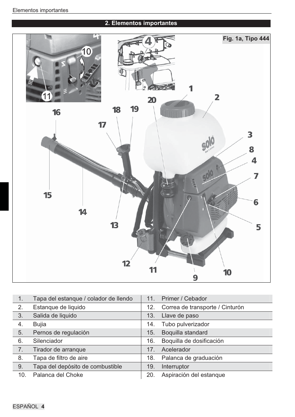 SOLO 444 Motorsprühgerät User Manual | Page 52 / 84