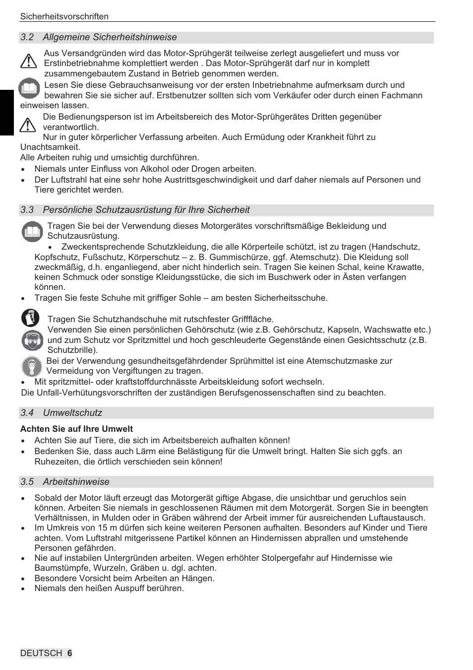 SOLO 444 Motorsprühgerät User Manual | Page 6 / 84