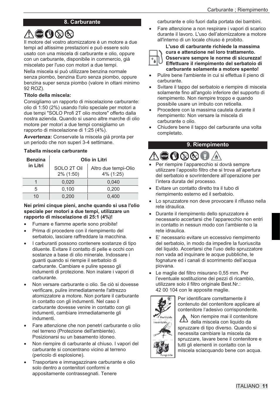 SOLO 444 Motorsprühgerät User Manual | Page 75 / 84