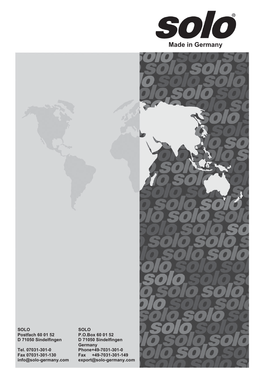 SOLO 444 Motorsprühgerät User Manual | Page 84 / 84