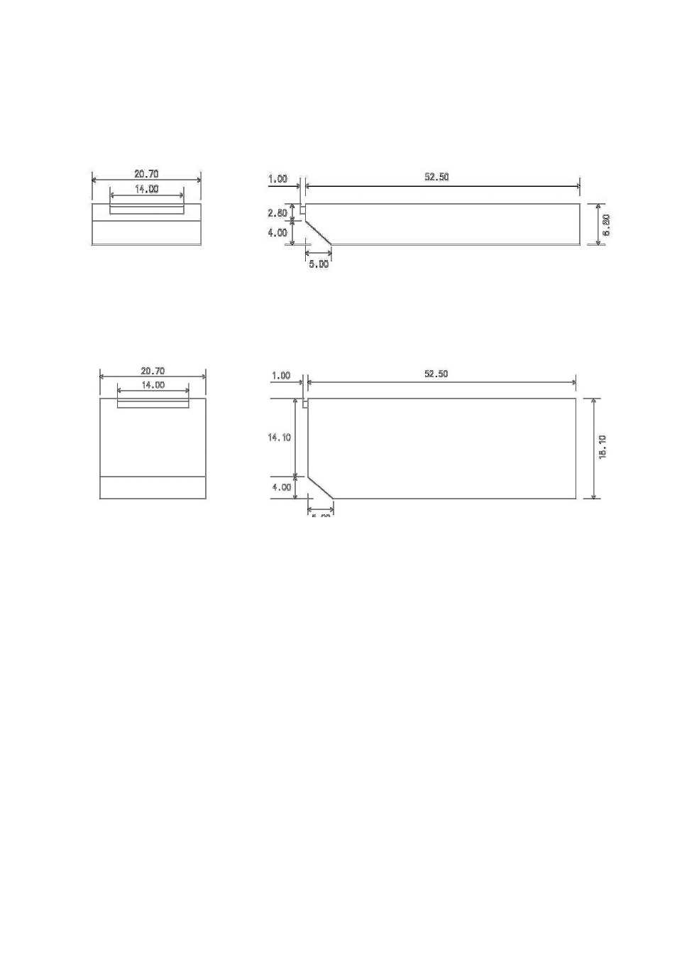 E.2. battery pack mechanical drawing (mm) | SENA Parani-SD1000 User Manual | Page 58 / 60