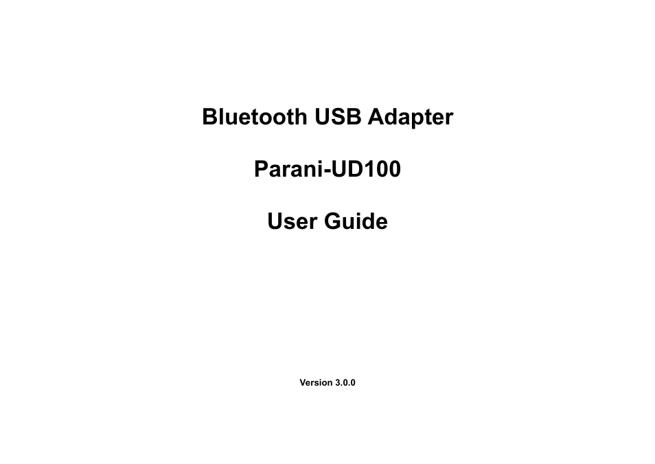 SENA Parani-UD100 User Manual | 26 pages