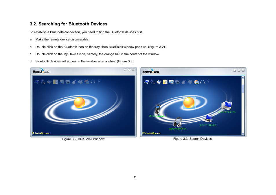 Searching for bluetooth devices | SENA Parani-UD100 User Manual | Page 11 / 26