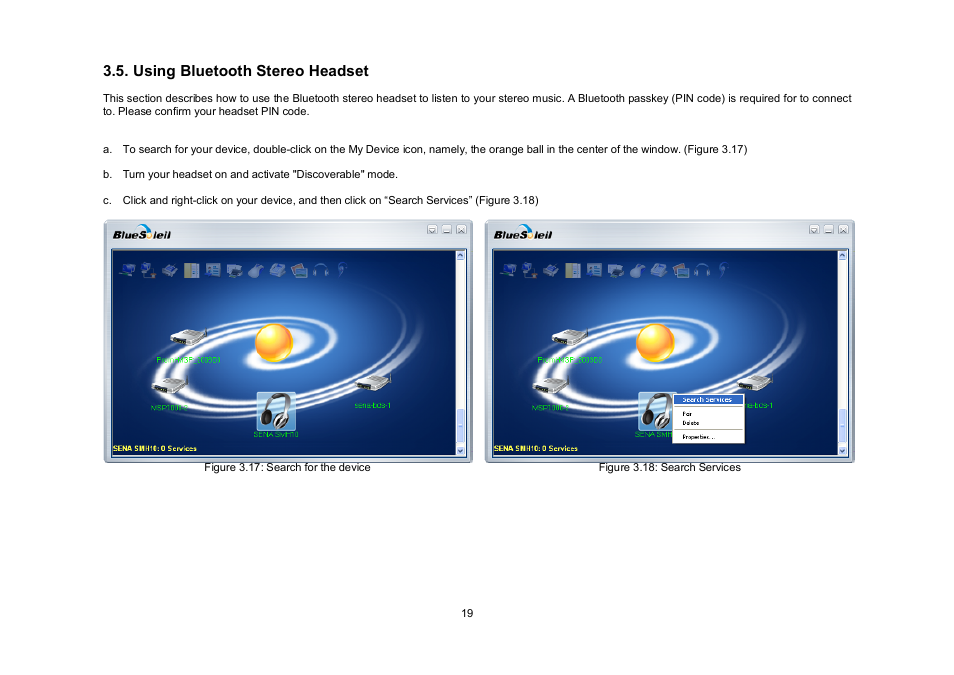 Using bluetooth stereo headset | SENA Parani-UD100 User Manual | Page 19 / 26