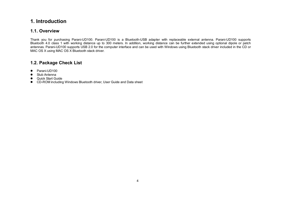 SENA Parani-UD100 User Manual | Page 4 / 26