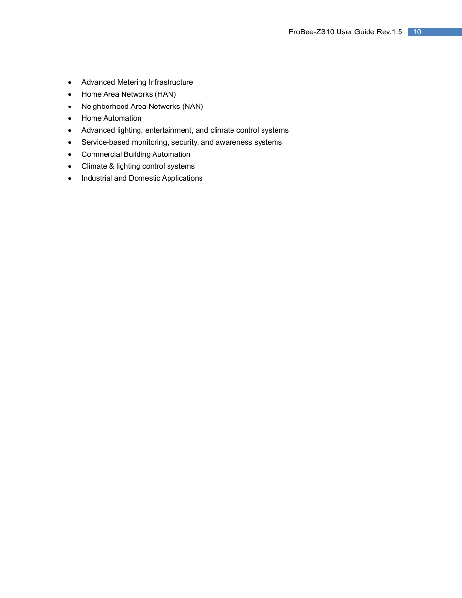 Applications | SENA ProBee-ZS10 User Manual | Page 10 / 76