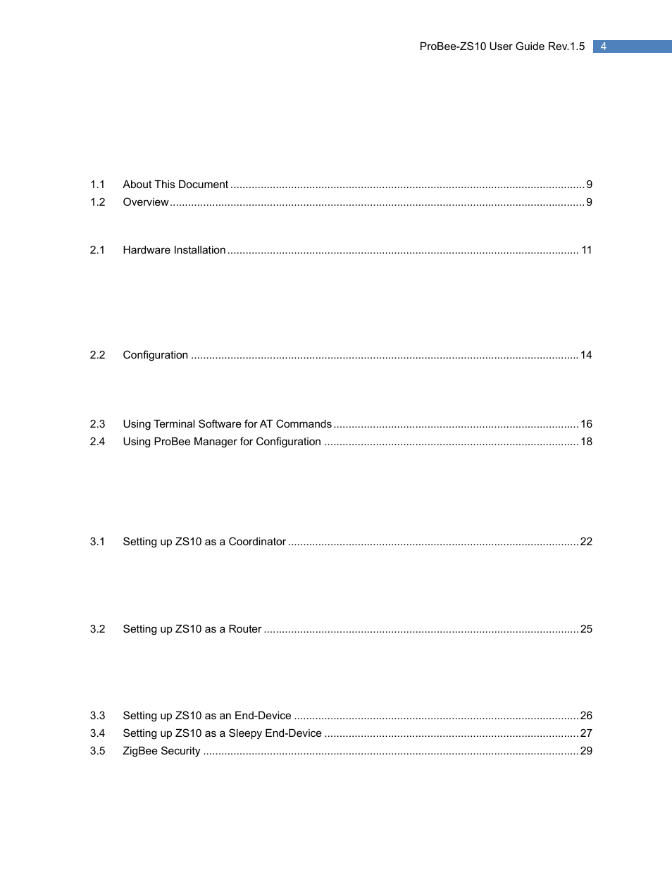 SENA ProBee-ZS10 User Manual | Page 4 / 76