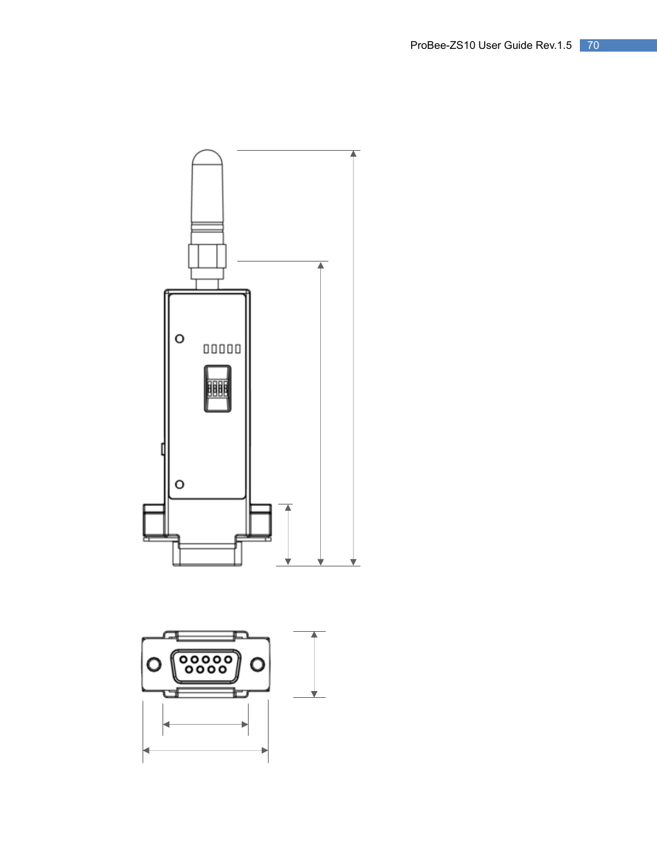 9 mechanical drawings, 1 probee-zs10 mechanical drawing (mm), Mechanical drawings | Probee-zs10 mechanical drawing (mm) | SENA ProBee-ZS10 User Manual | Page 70 / 76