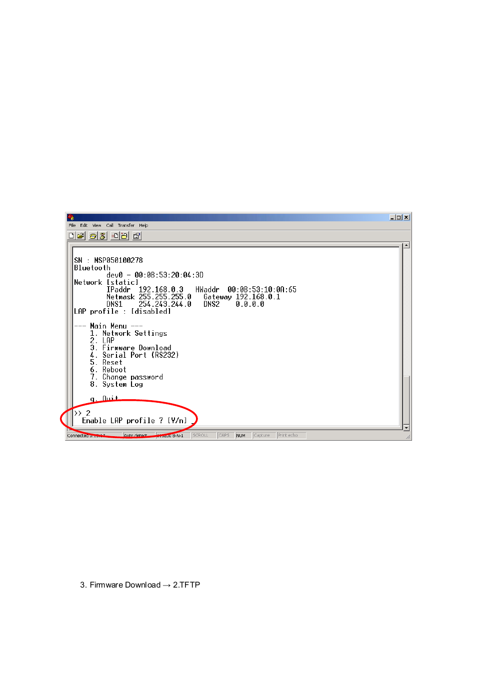 Lan access profile, Firmware download | SENA Parani-MSP100 User Manual | Page 13 / 73