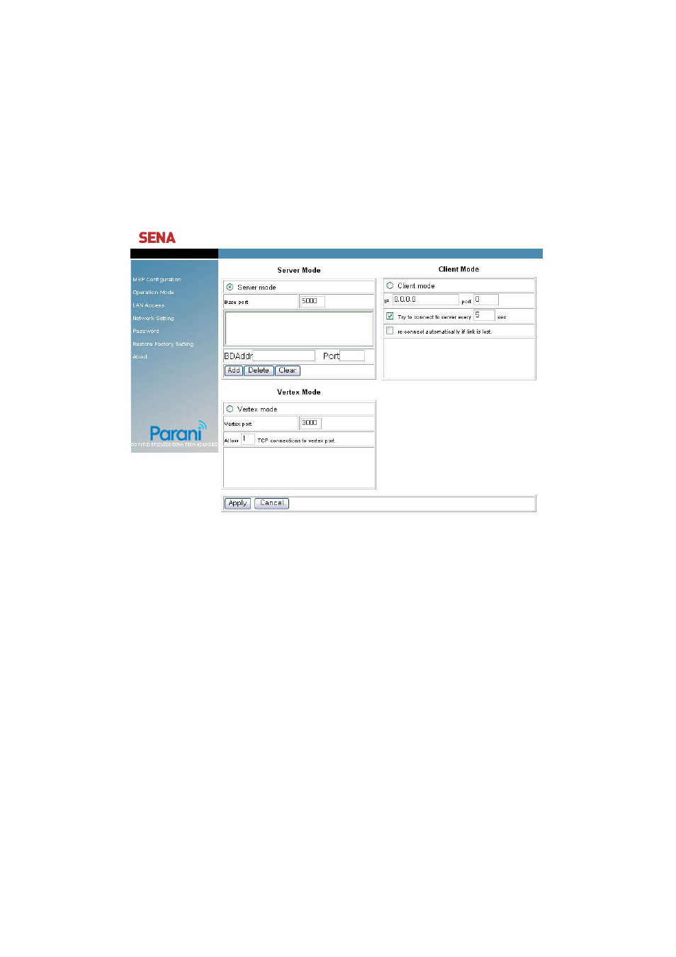 SENA Parani-MSP100 User Manual | Page 34 / 73