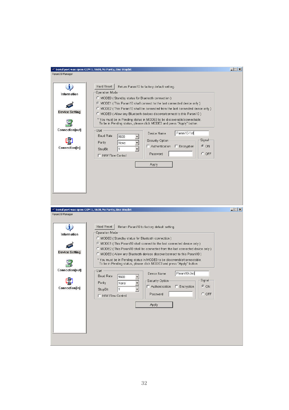 SENA Parani100 User Manual | Page 32 / 69