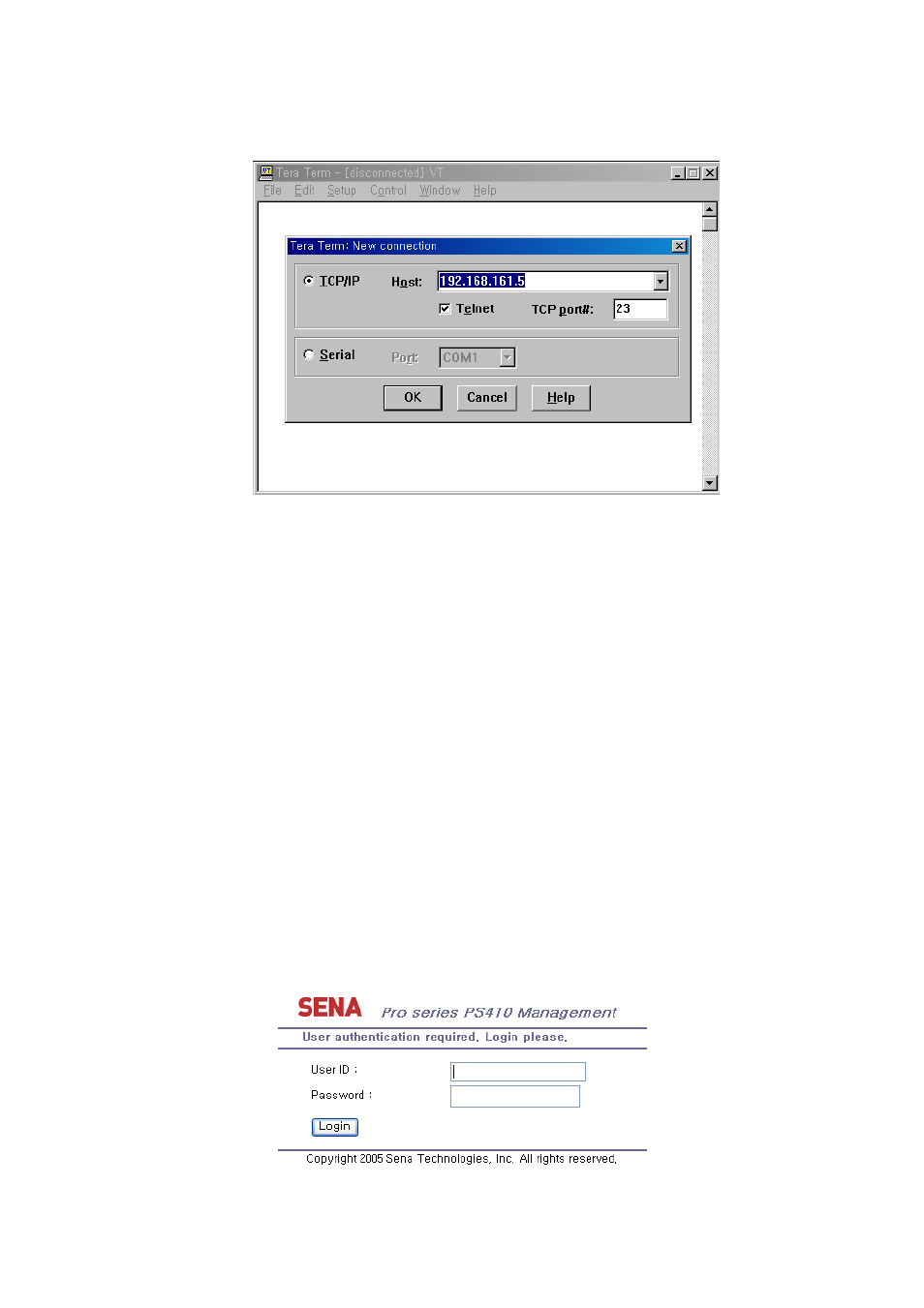 Accessing the web browser management interface | SENA PS810 User Manual | Page 22 / 110