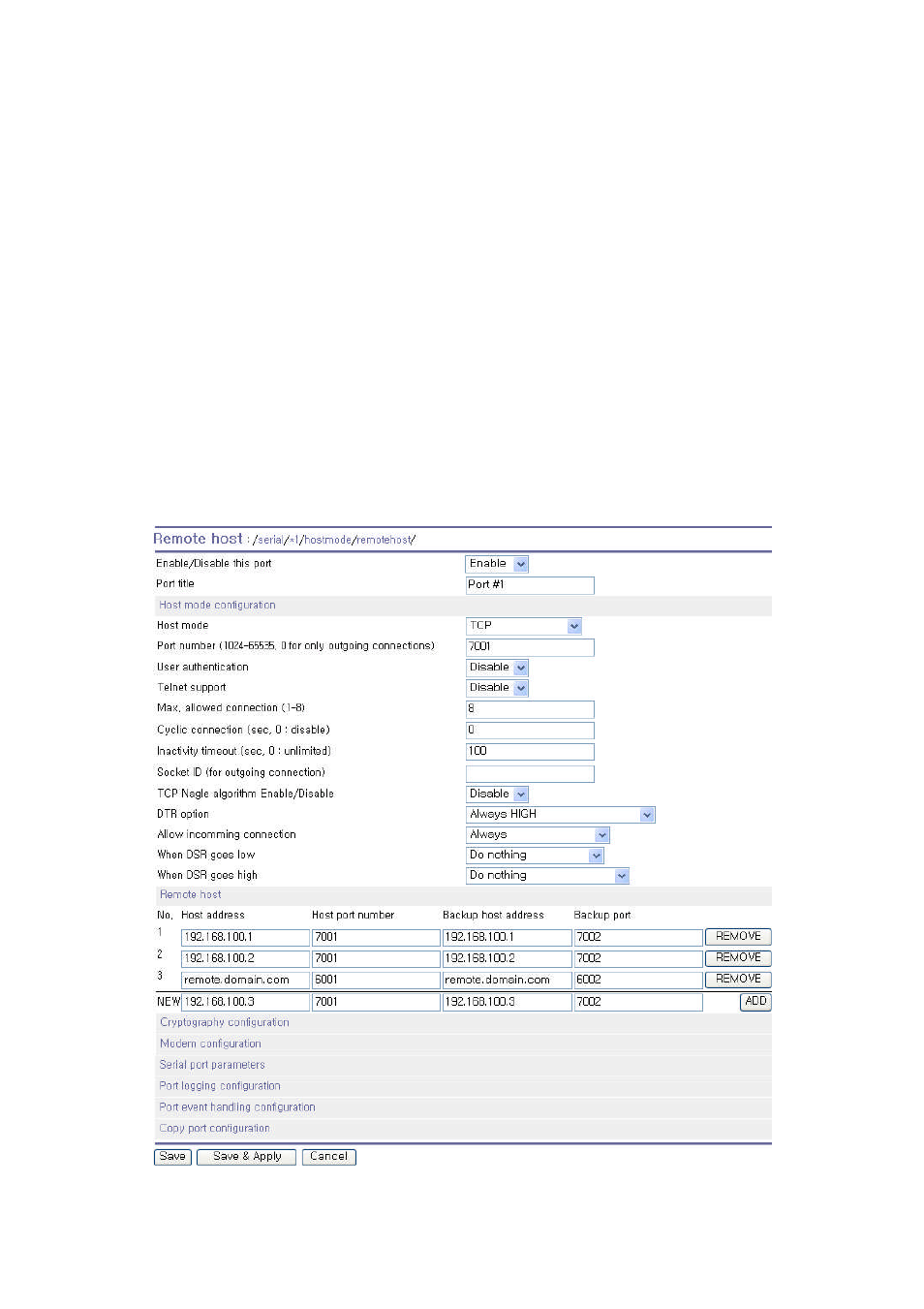 Remote host configuration | SENA PS810 User Manual | Page 57 / 110