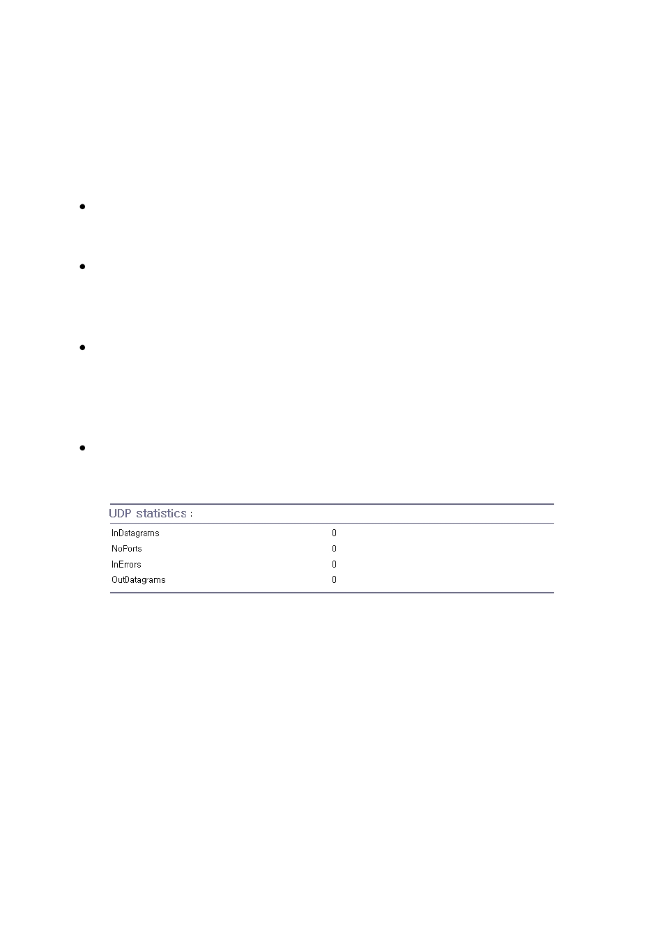 Udp statistics | SENA PS810 User Manual | Page 88 / 110