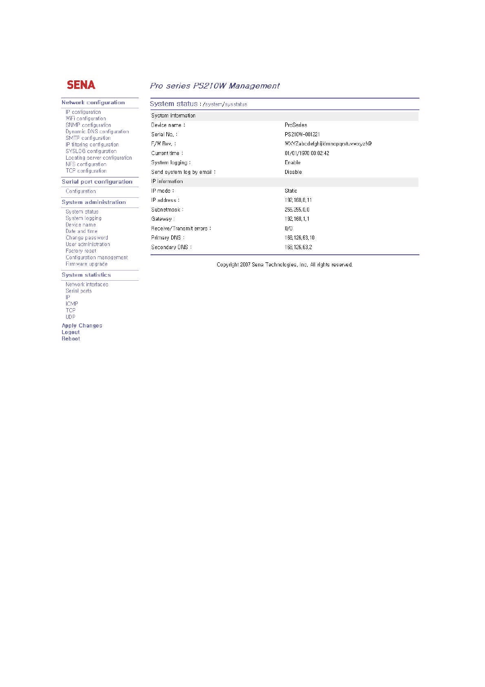 SENA PS210W User Manual | Page 21 / 104