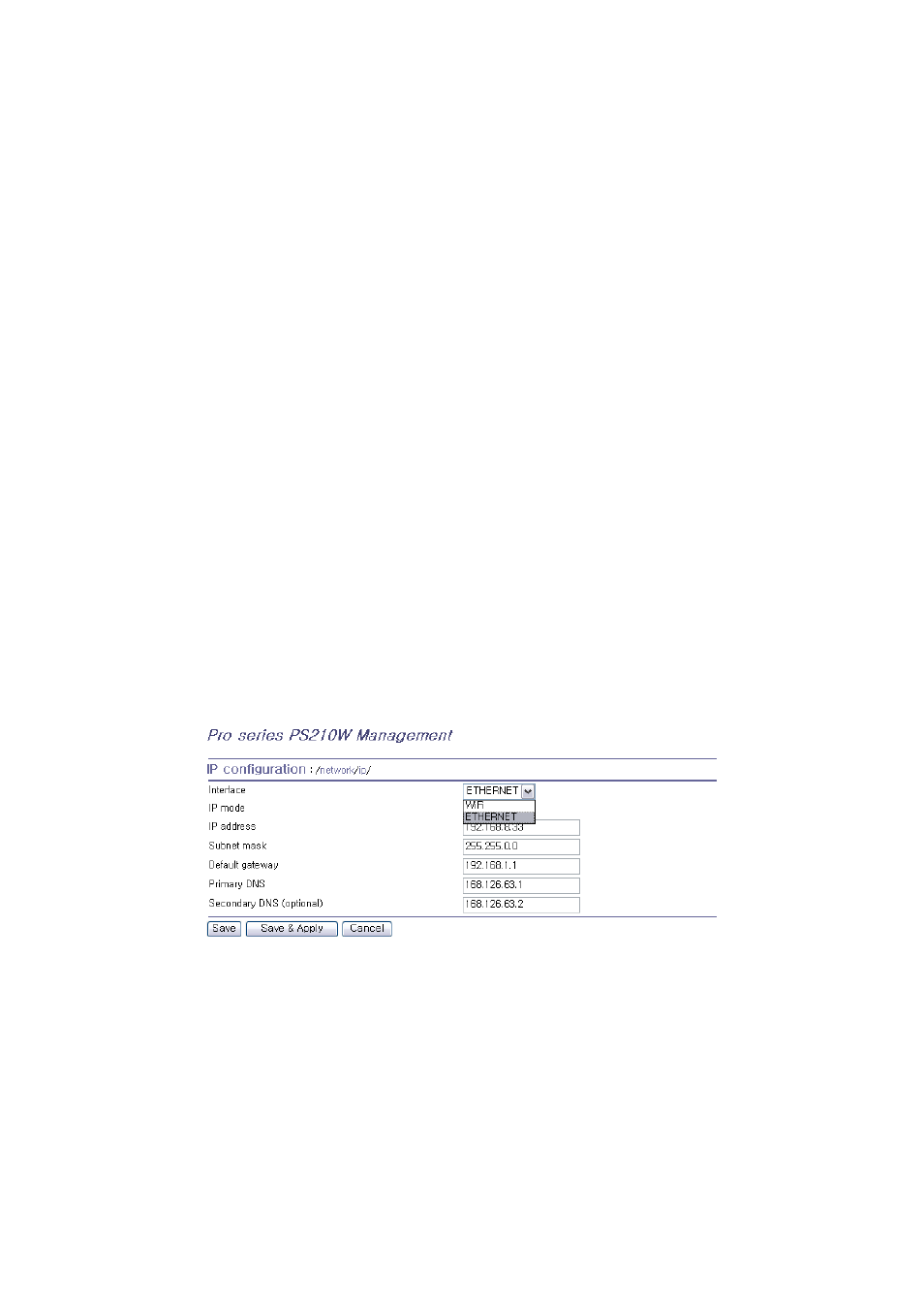 Wifi configuration | SENA PS210W User Manual | Page 25 / 104