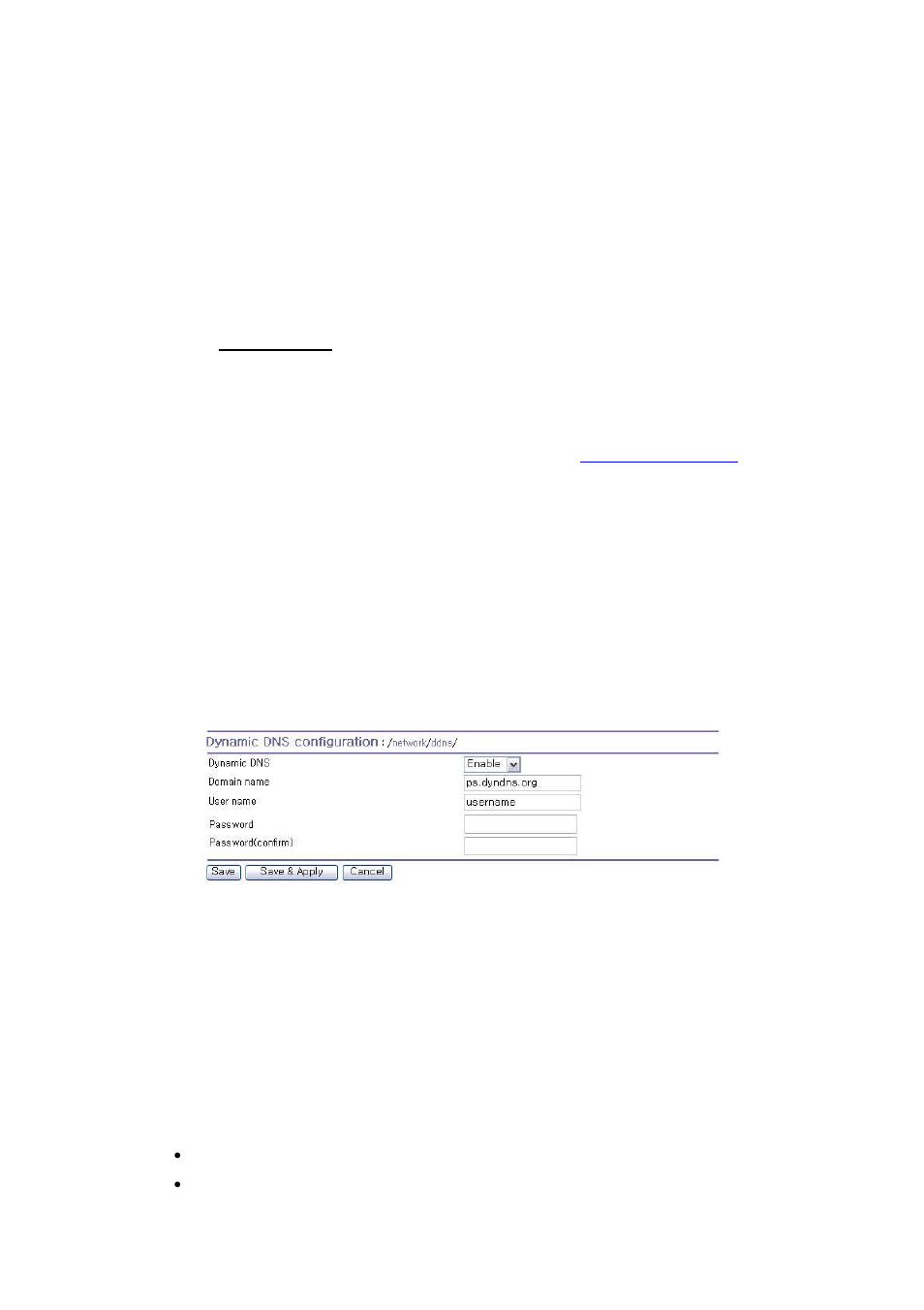 Dynamic dns configuration, Smtp configuration | SENA PS210W User Manual | Page 32 / 104