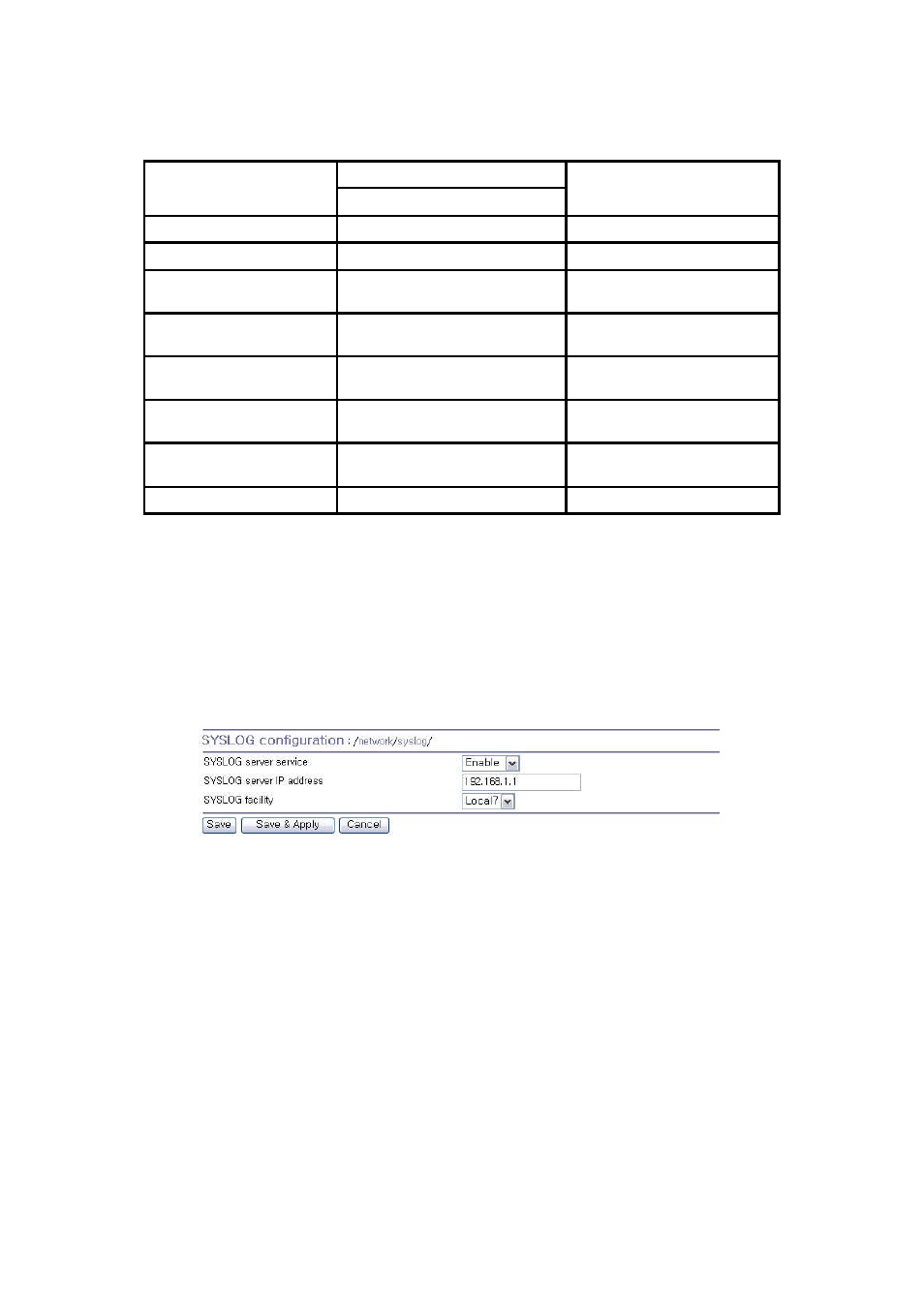 Syslog server configuration | SENA PS210W User Manual | Page 36 / 104
