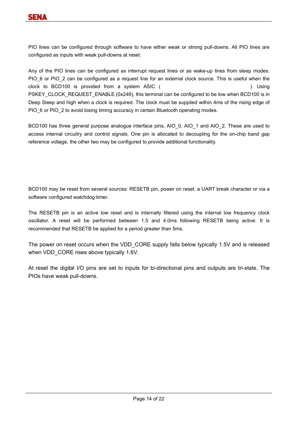 SENA Parani-BCD100 User Manual | Page 14 / 22