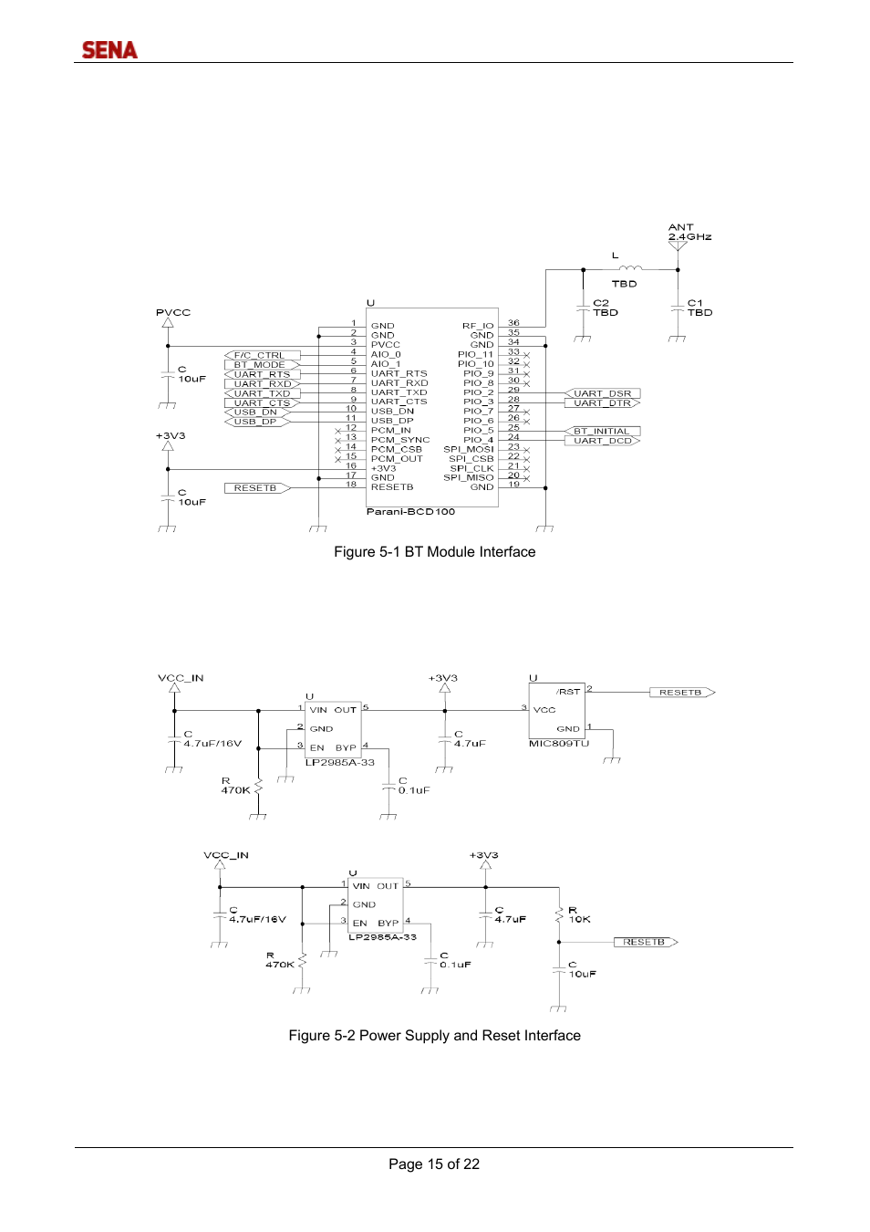Application schematic | SENA Parani-BCD100 User Manual | Page 15 / 22