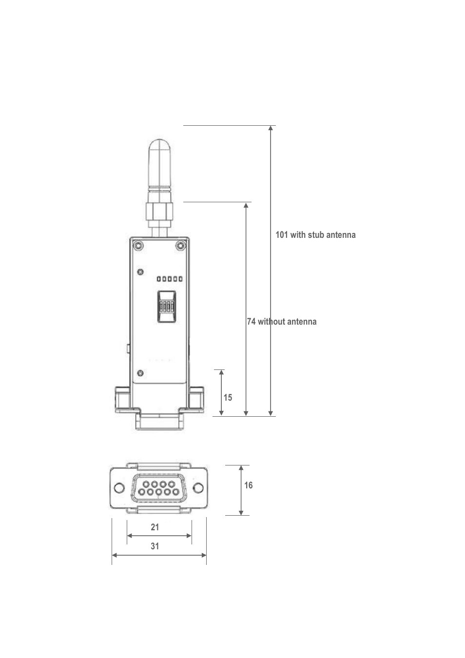 Appendix e: parani-sd1100 mechanical drawing | SENA Parani-SD1100 User Manual | Page 51 / 53