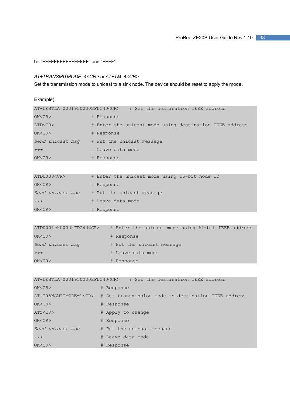 SENA ProBee-ZE20S User Manual | Page 38 / 102
