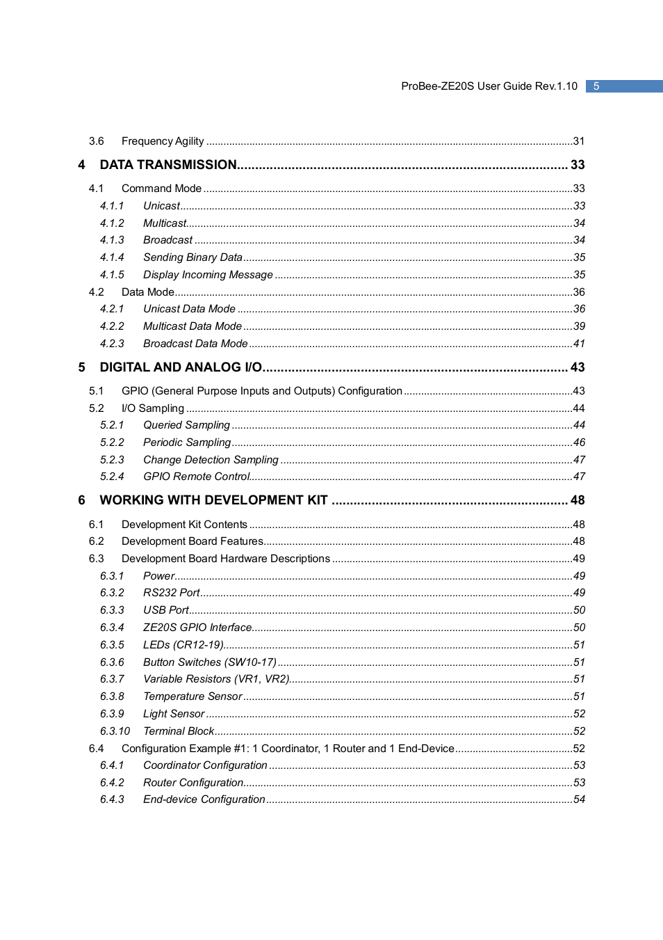 SENA ProBee-ZE20S User Manual | Page 5 / 102