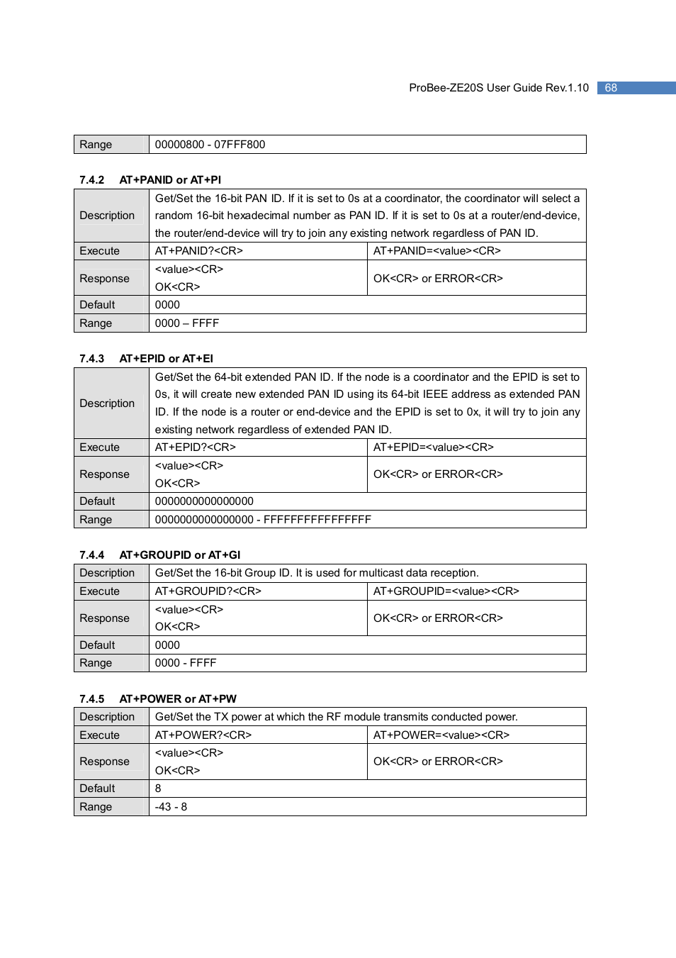 SENA ProBee-ZE20S User Manual | Page 68 / 102