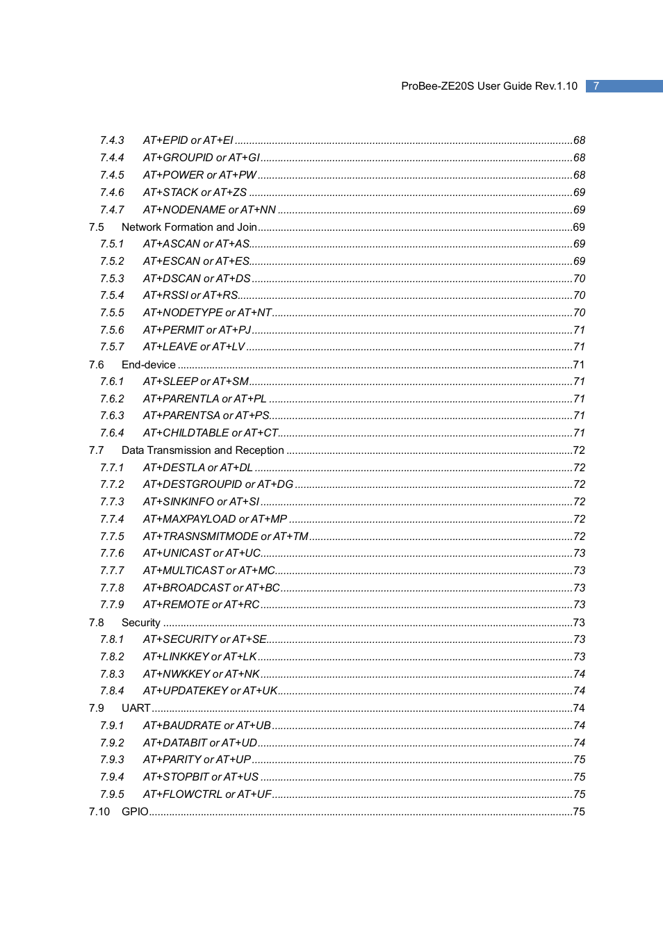 SENA ProBee-ZE20S User Manual | Page 7 / 102