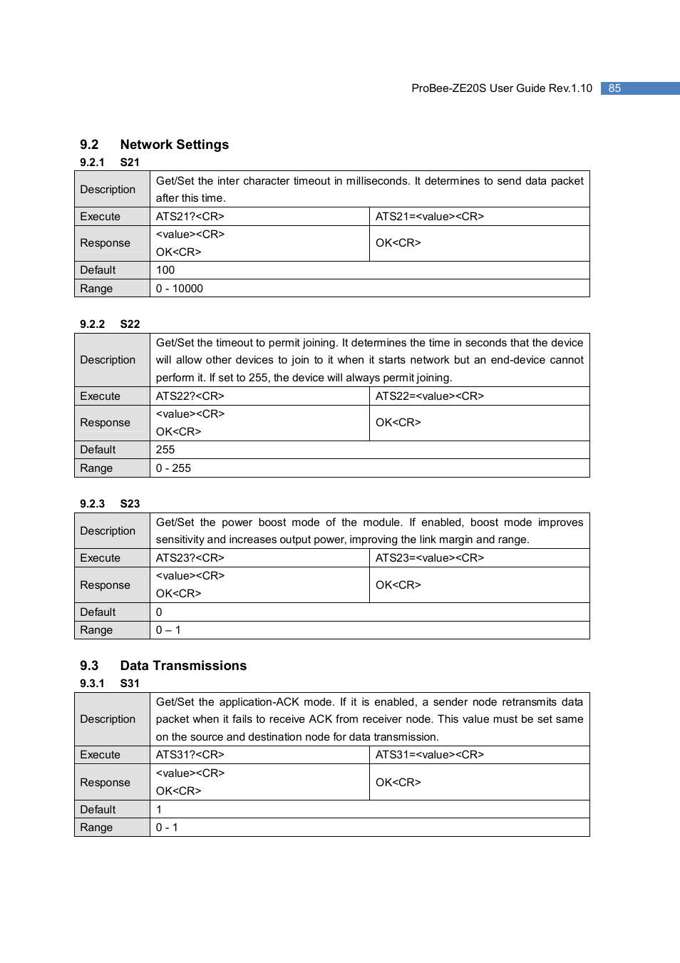 SENA ProBee-ZE20S User Manual | Page 85 / 102
