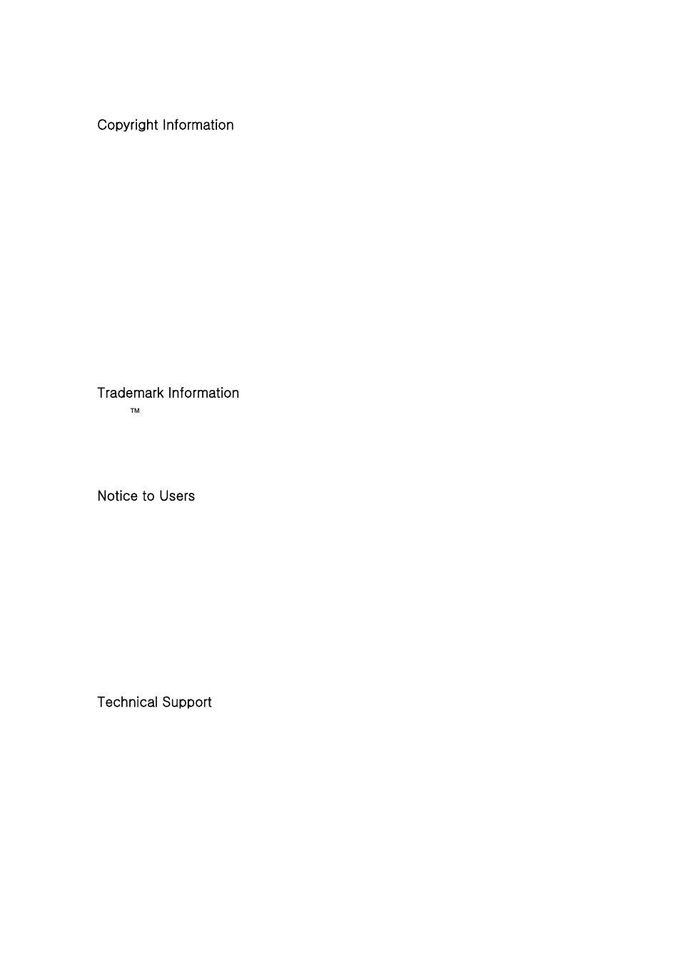 Copyright information, Trademark information, Notice to users | Technical support | SENA Parani10 User Manual | Page 2 / 52