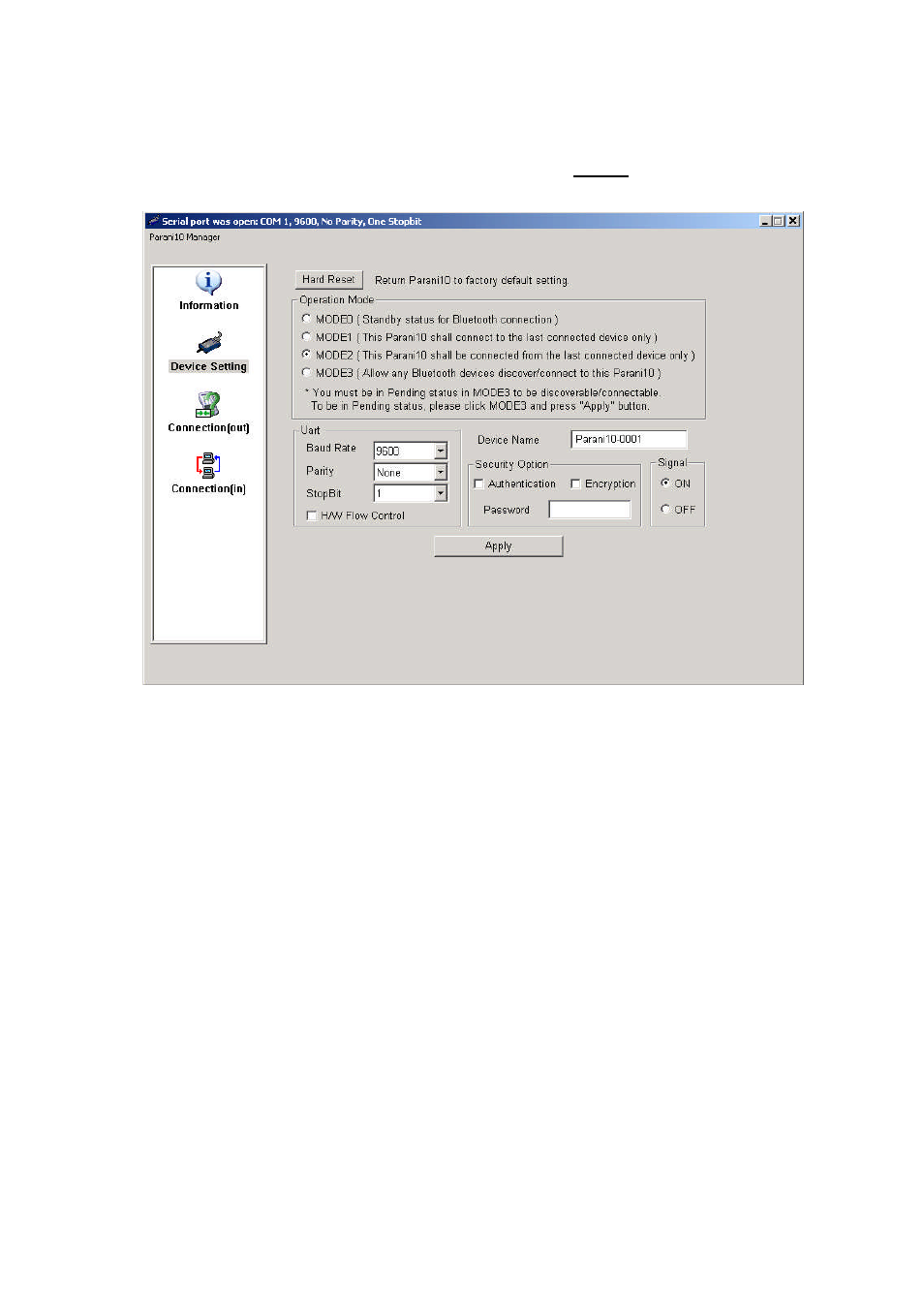 SENA Parani10 User Manual | Page 20 / 52