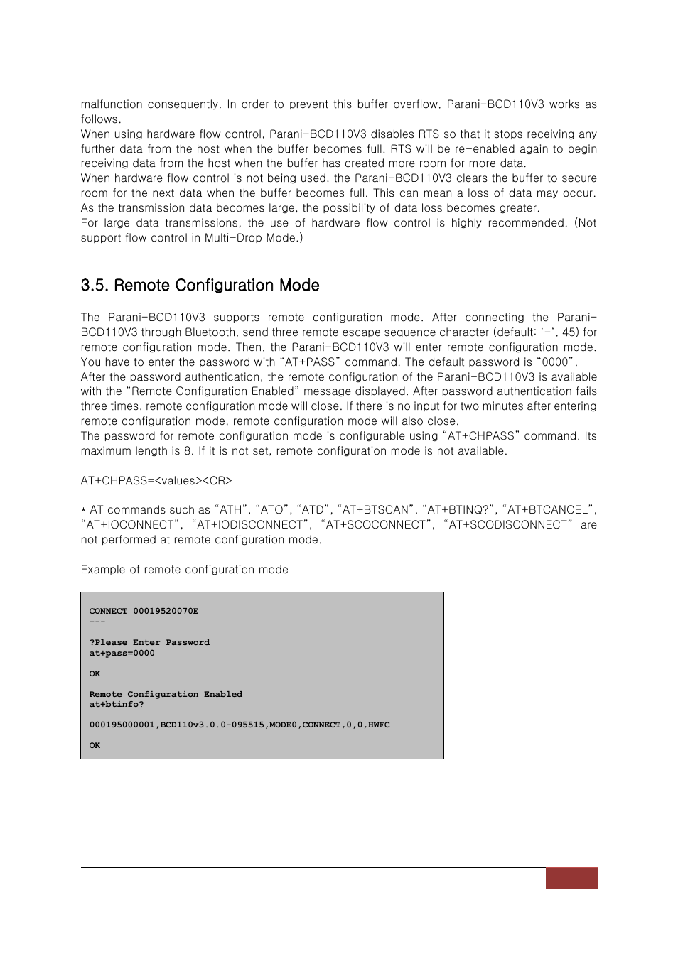 Remote configuration mode | SENA Parani-BCD110V3 User Manual | Page 17 / 85