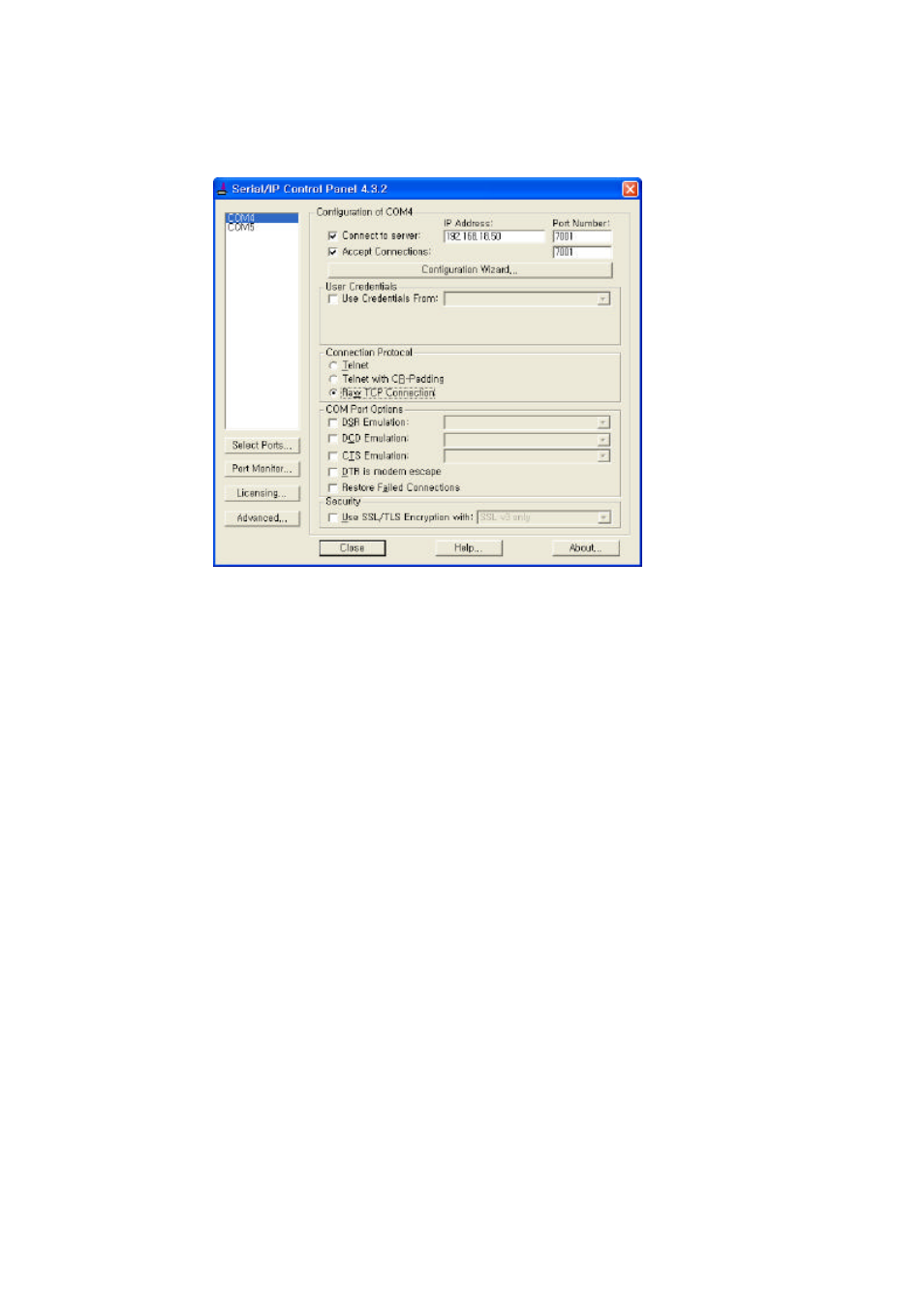 3 screenshot | SENA Device Server and Serial_IP Application Guide User Manual | Page 6 / 26