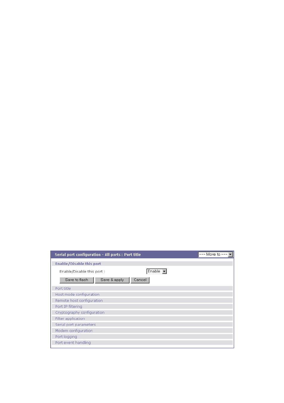All port configurations | SENA STS Series User Manual | Page 67 / 131