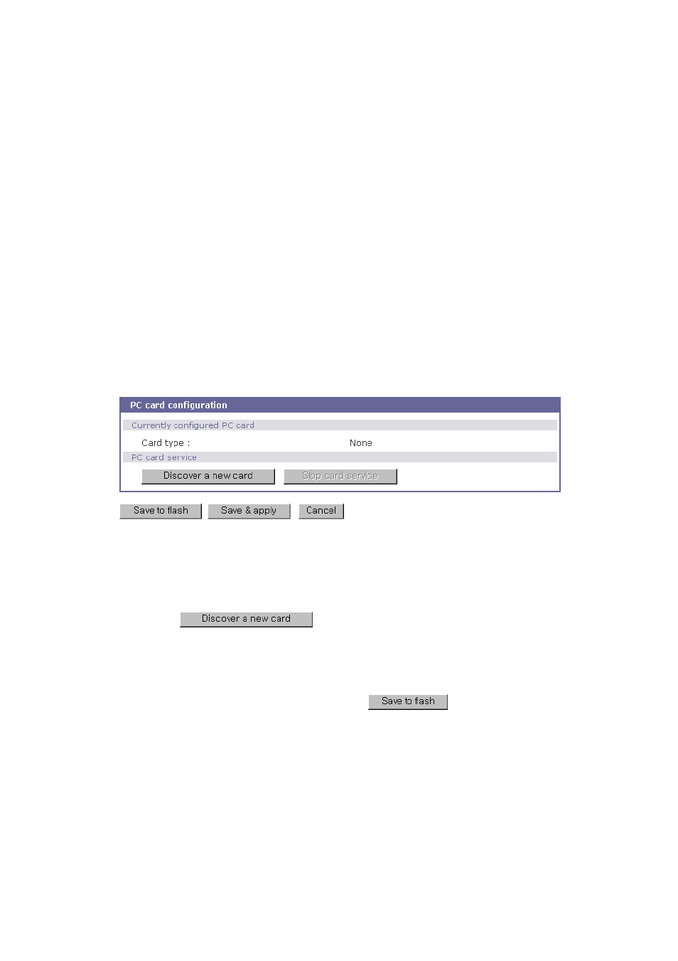 Pc card configuration | SENA STS Series User Manual | Page 69 / 131