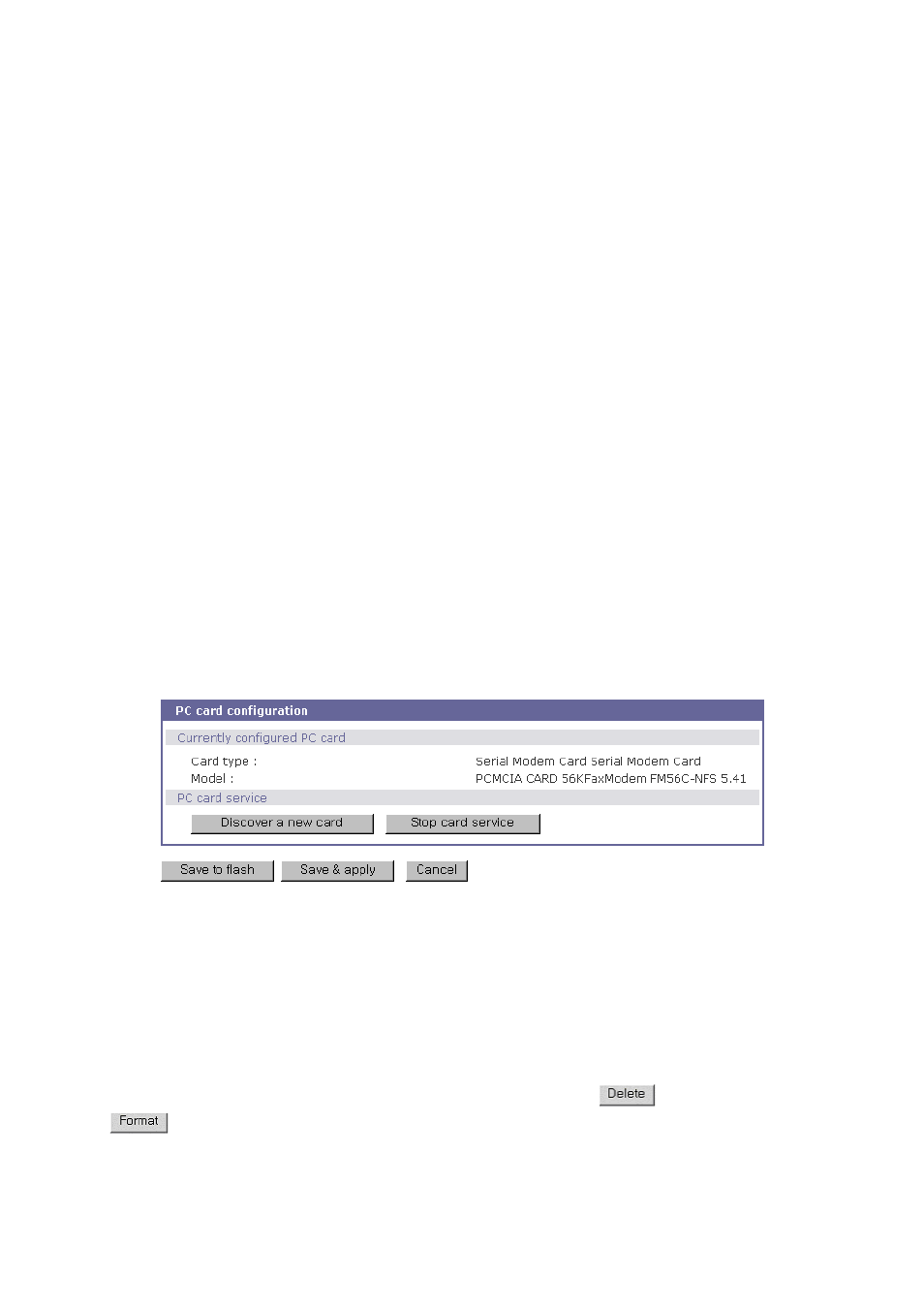 Serial modem card configuration, Ata/ide fixed disk card configuration | SENA STS Series User Manual | Page 72 / 131