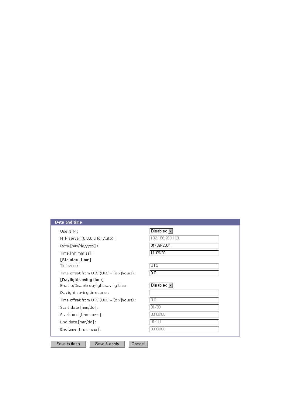 Date and time settings | SENA STS Series User Manual | Page 78 / 131