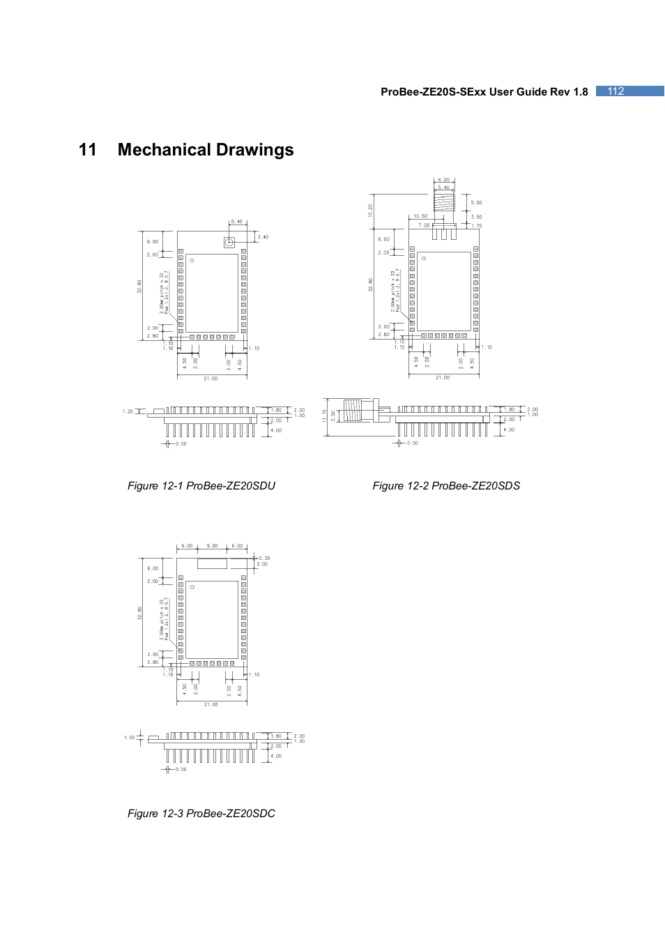 11 mechanical drawings | SENA ProBee-ZE20S-SEME User Manual | Page 112 / 118